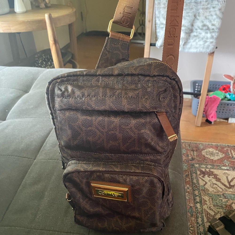 Calvin Klein backpack purse.